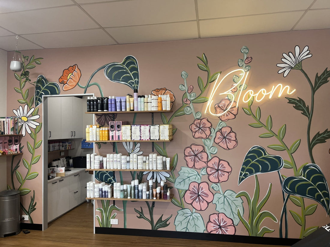 Bloom Hair Lounge Mural - North Hobart