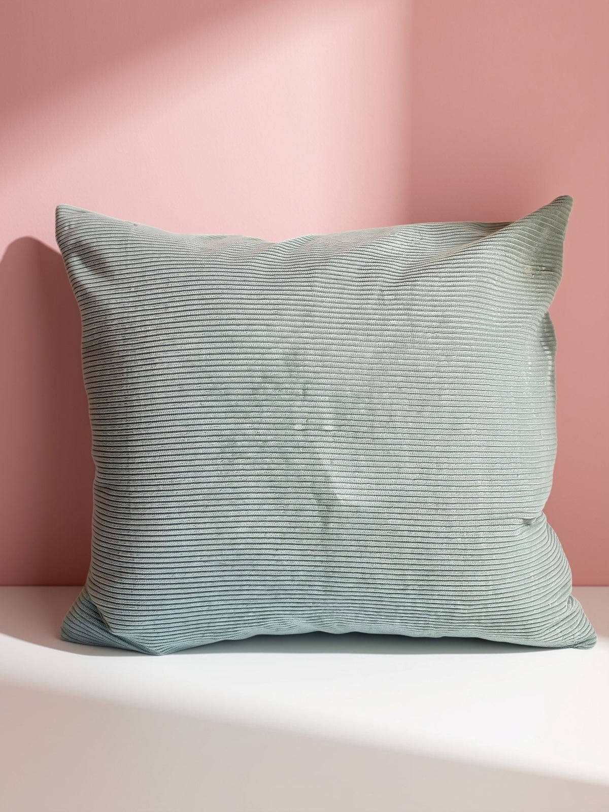Cushion Gingham Sage Green