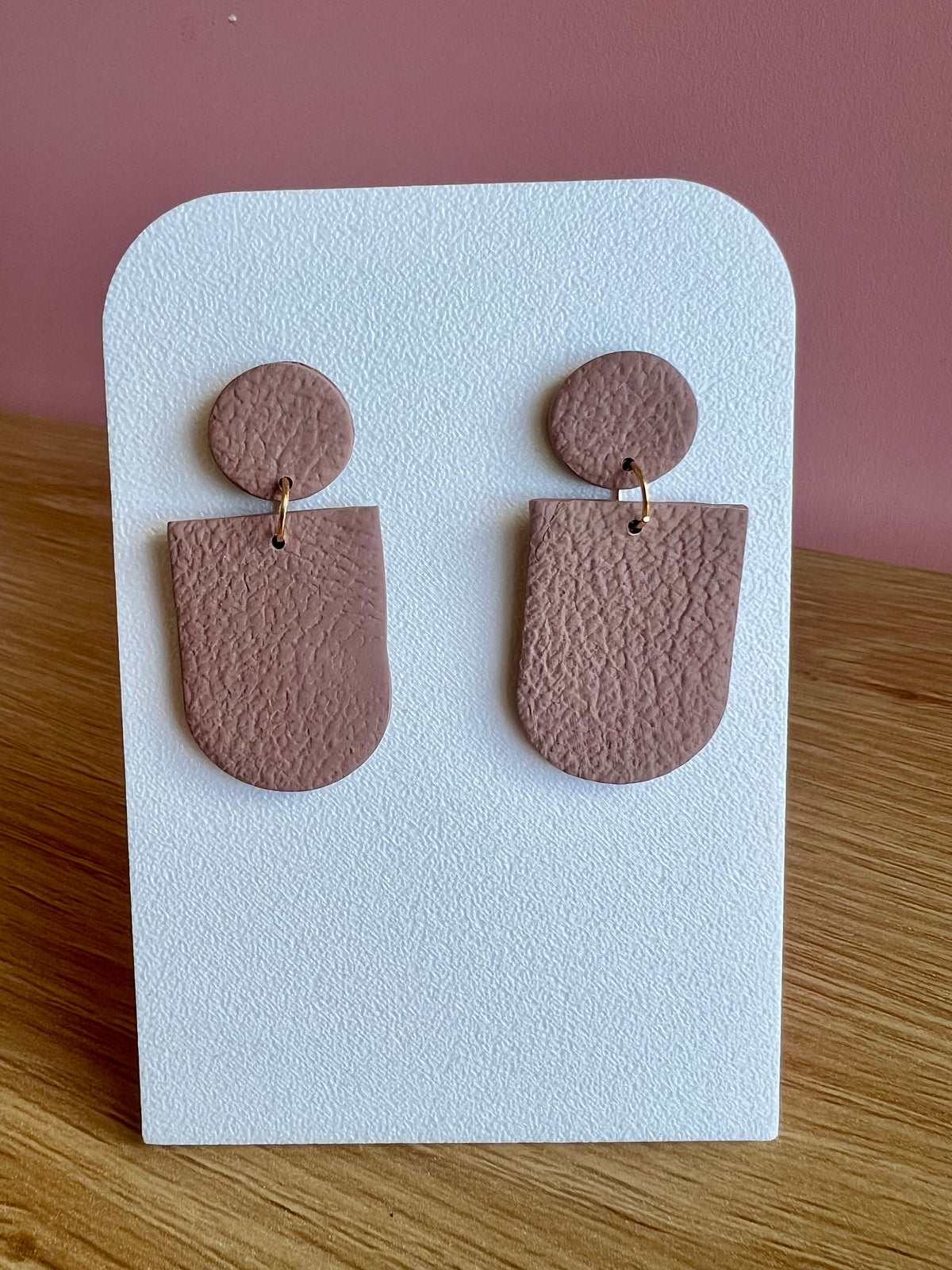 Handcrafted Polymer Clay Earrings Neutrals