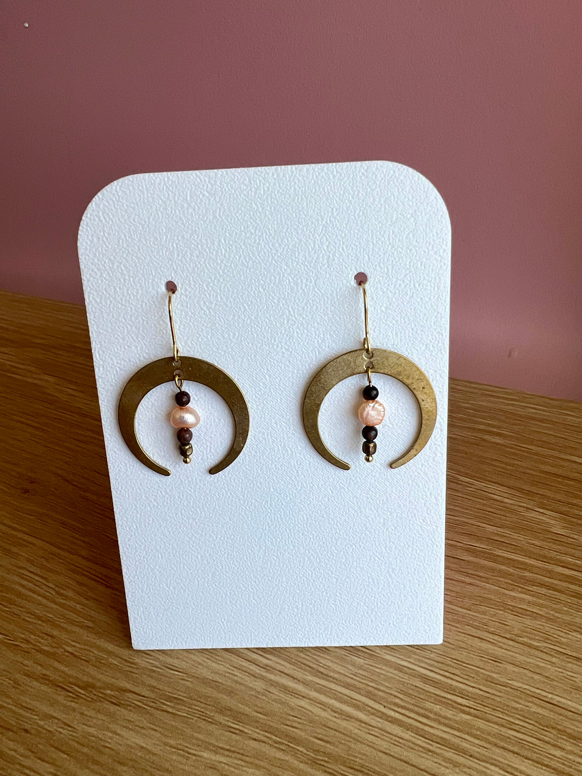 Handmade Pearl Beaded Earrings