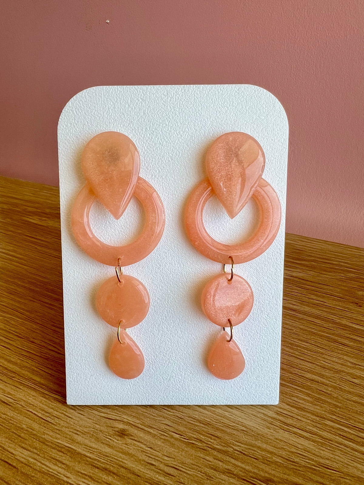 Handcrafted Polymer Clay and Resin Earrings
