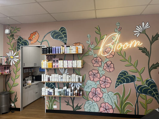 Bloom Hair Lounge Mural - North Hobart