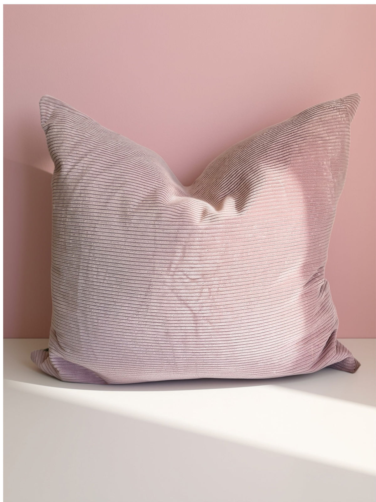 Cushion Green Gingham and Pink Velvet
