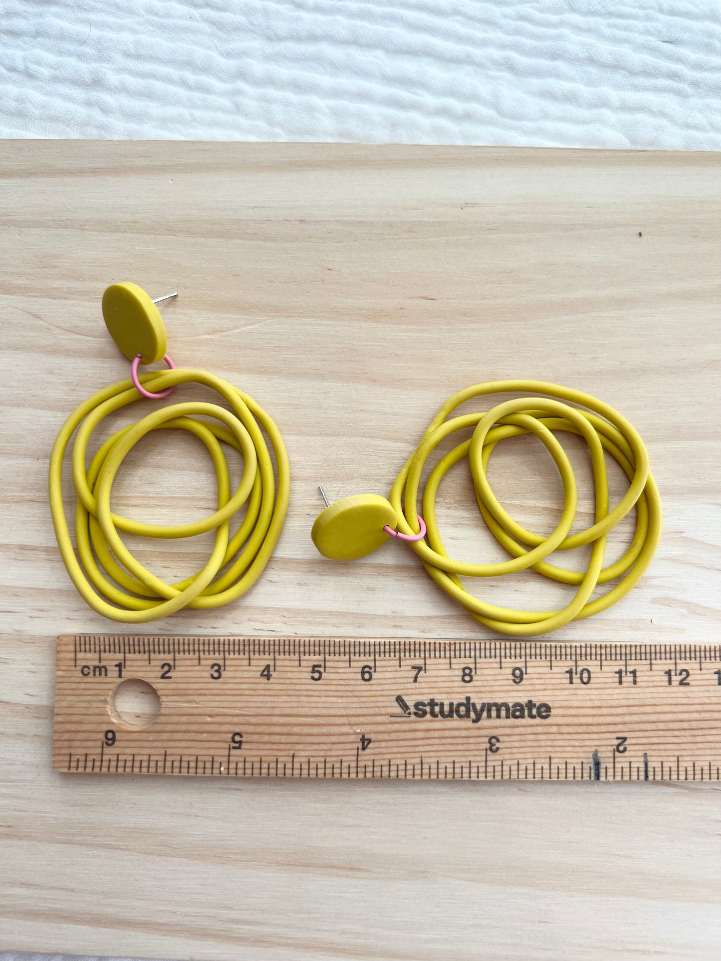 Custom Organic Clay Rope Earrings