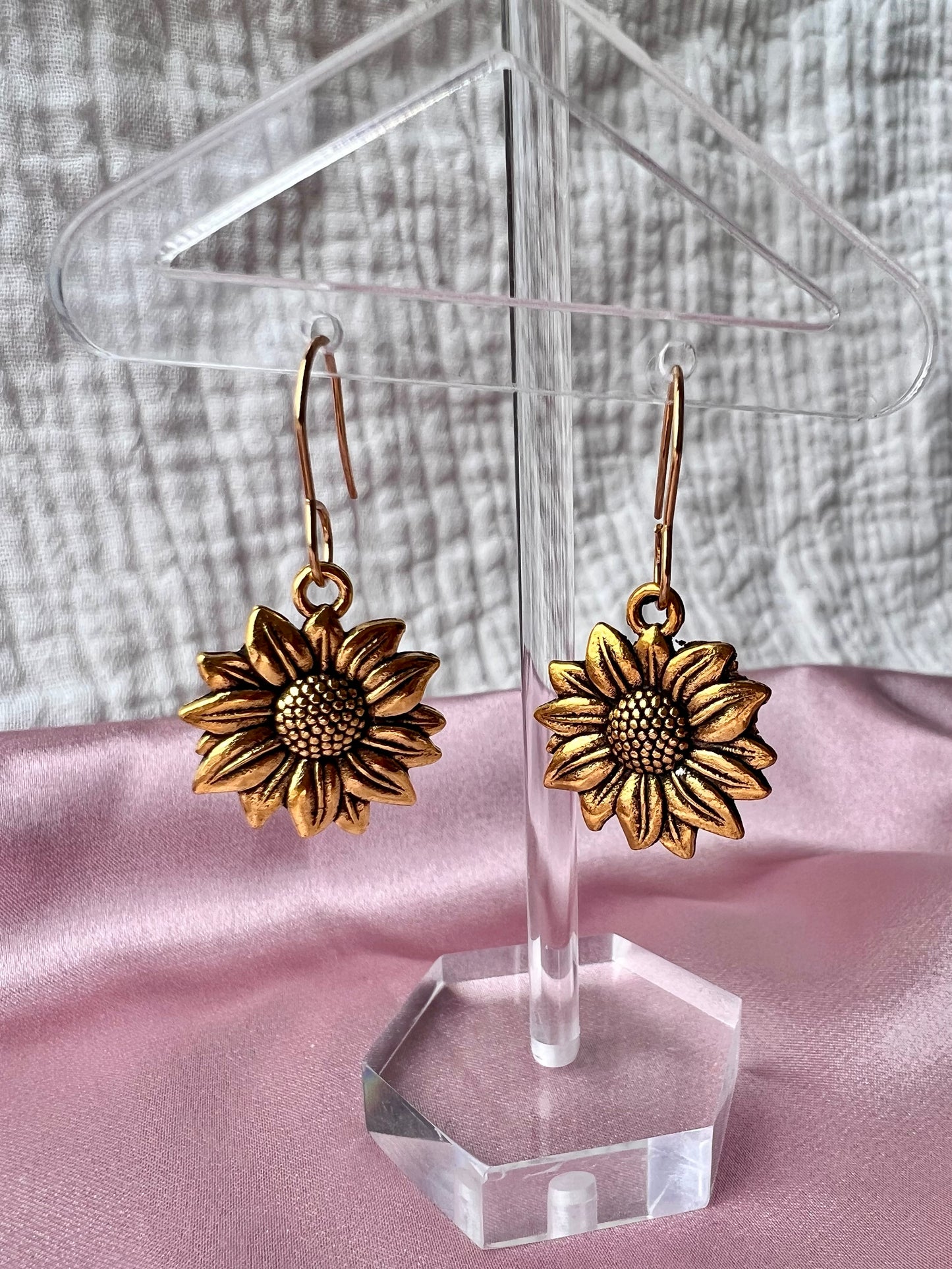 Sunflower Gold Earrings
