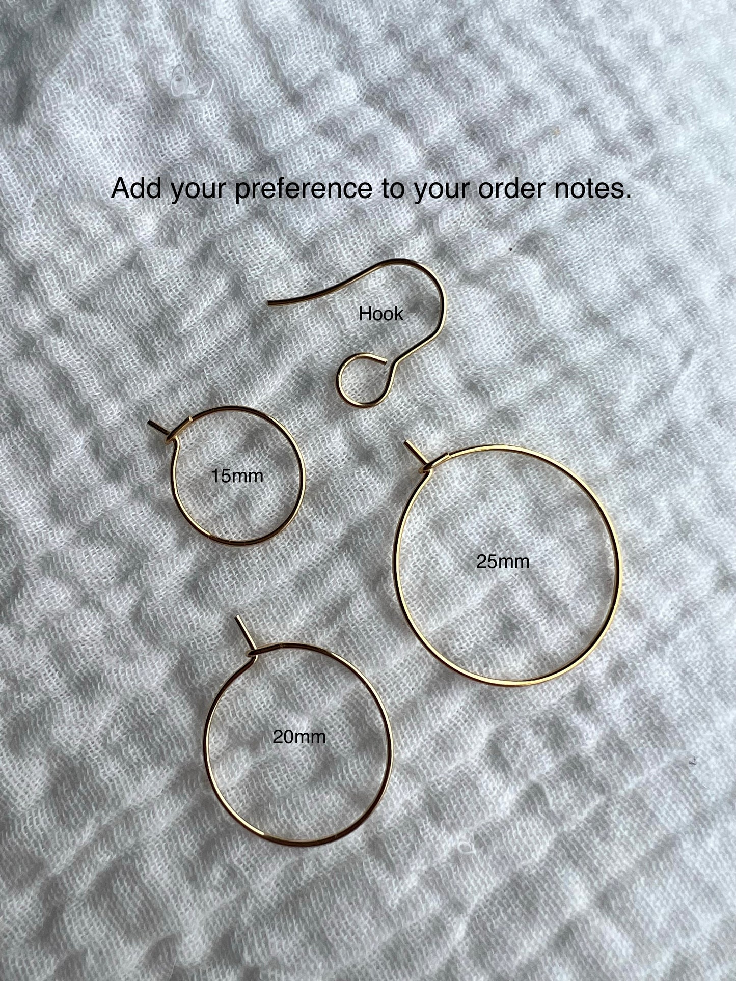 Textured Circle Gold Earrings