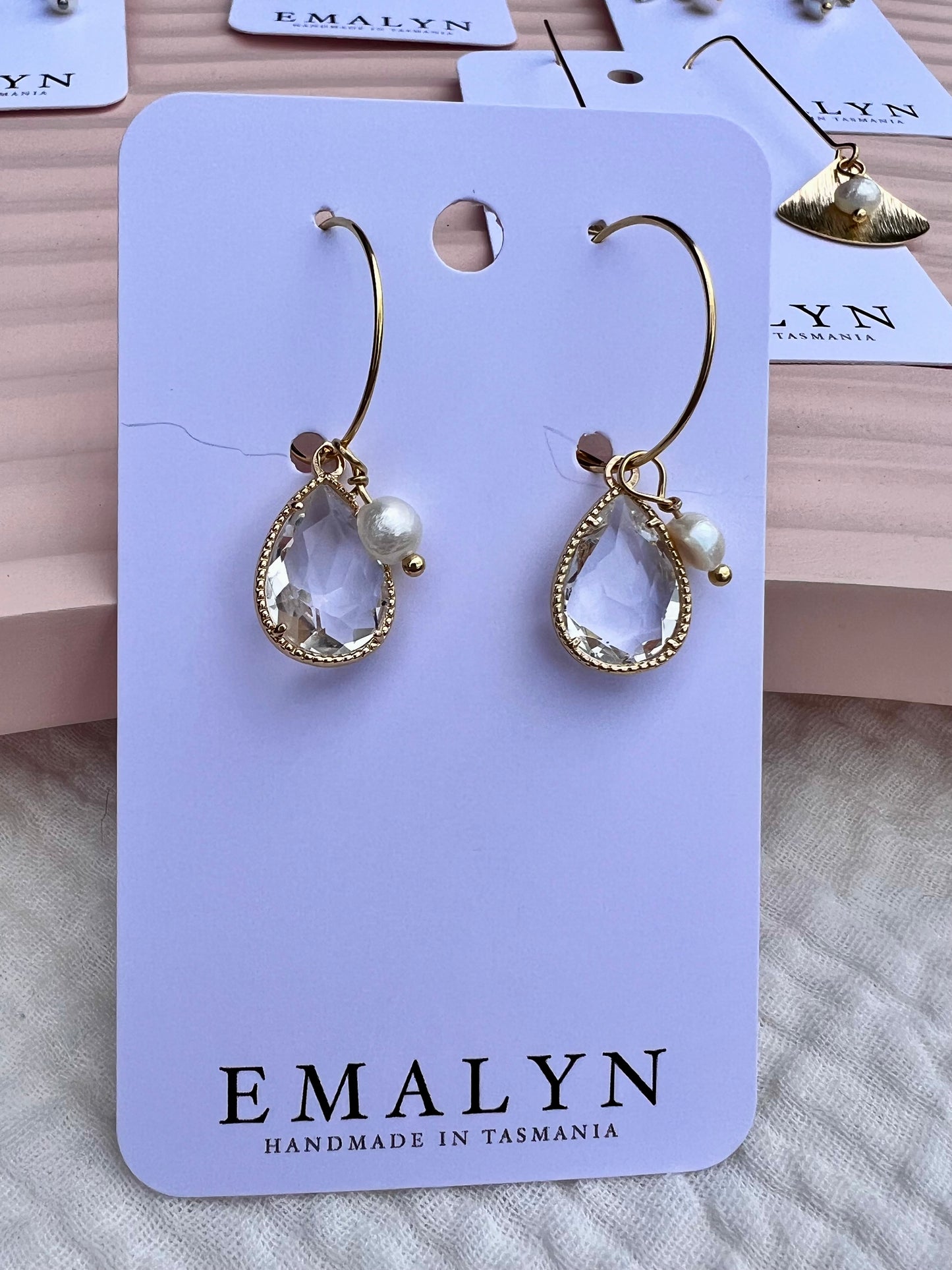 Pearl and Gold Earrings