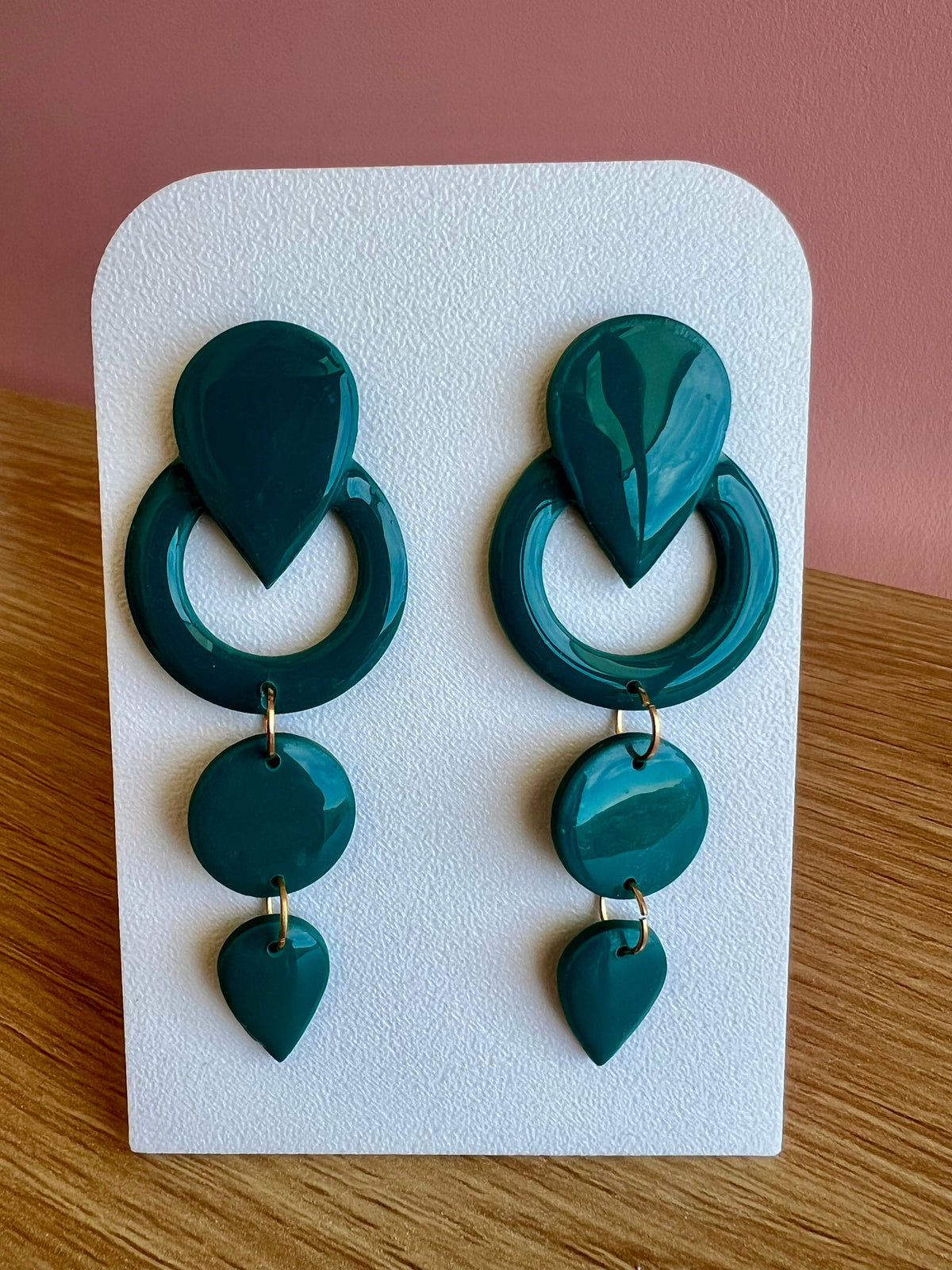 Handcrafted Polymer Clay and Resin Earrings