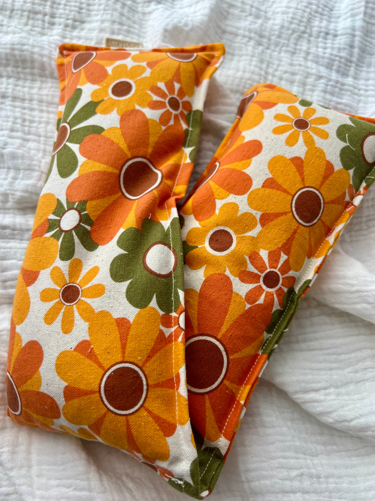 Retro Floral Lavender Heat / Cold Pack Large