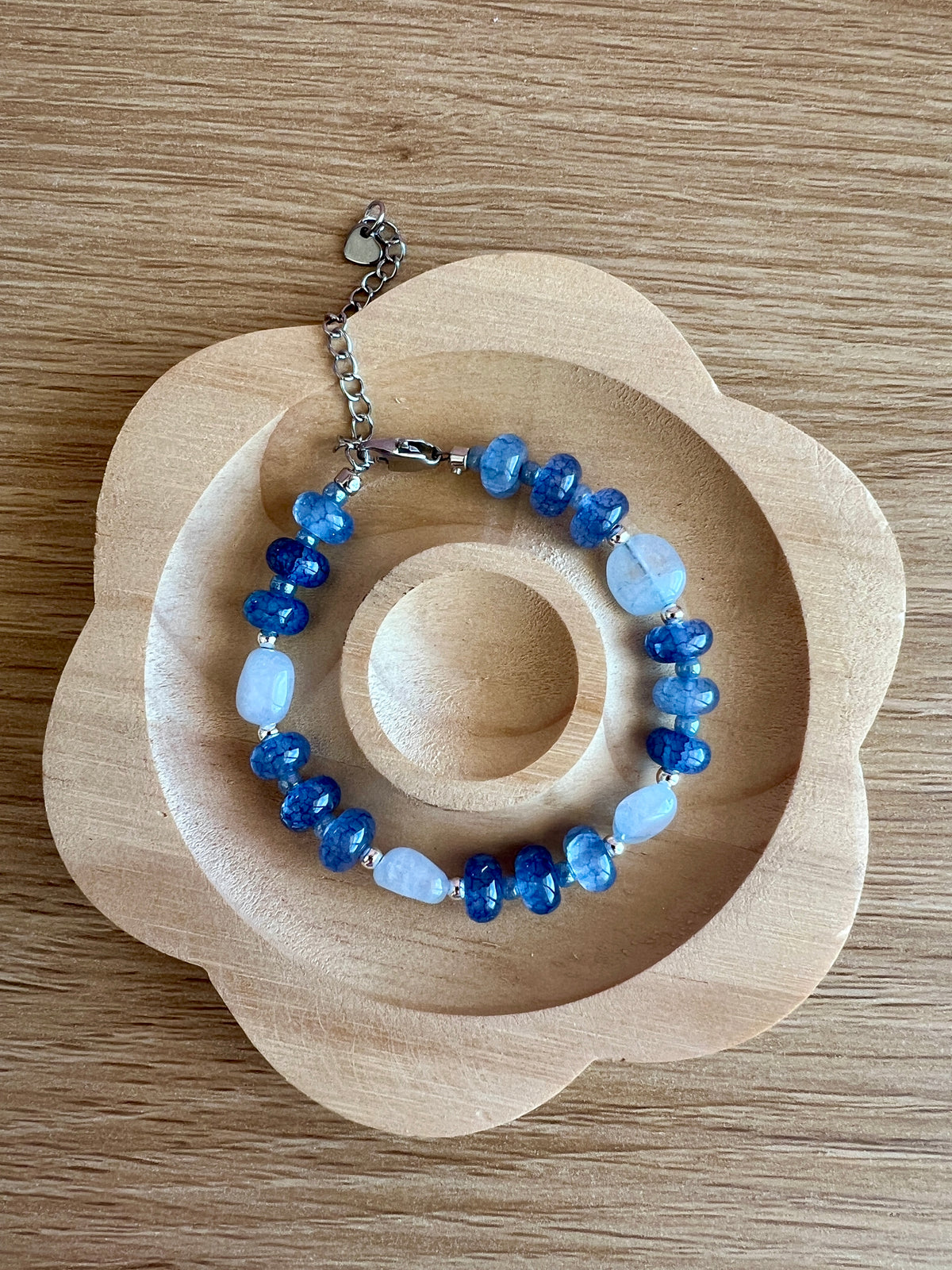 Blue Beaded Bracelet