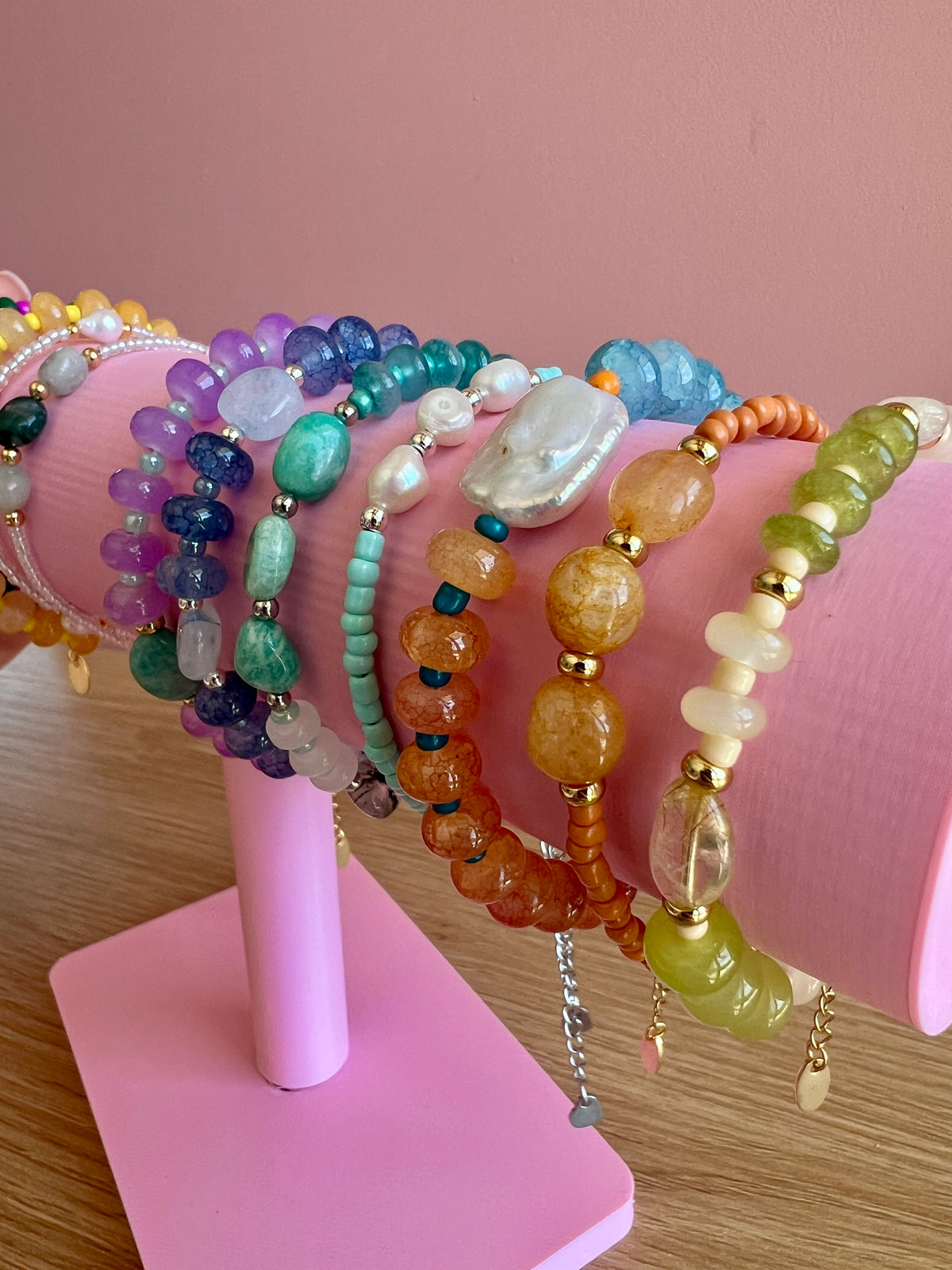 Blue Beaded Bracelet
