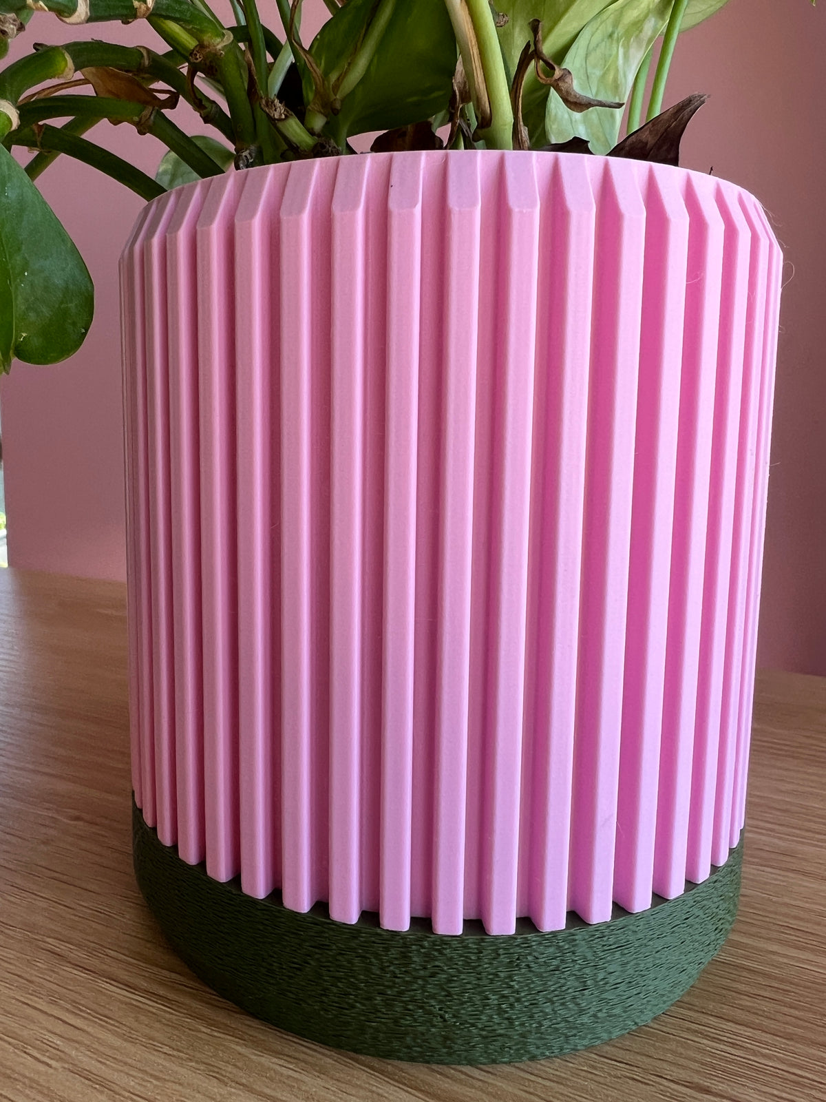 Pink and Olive Planter