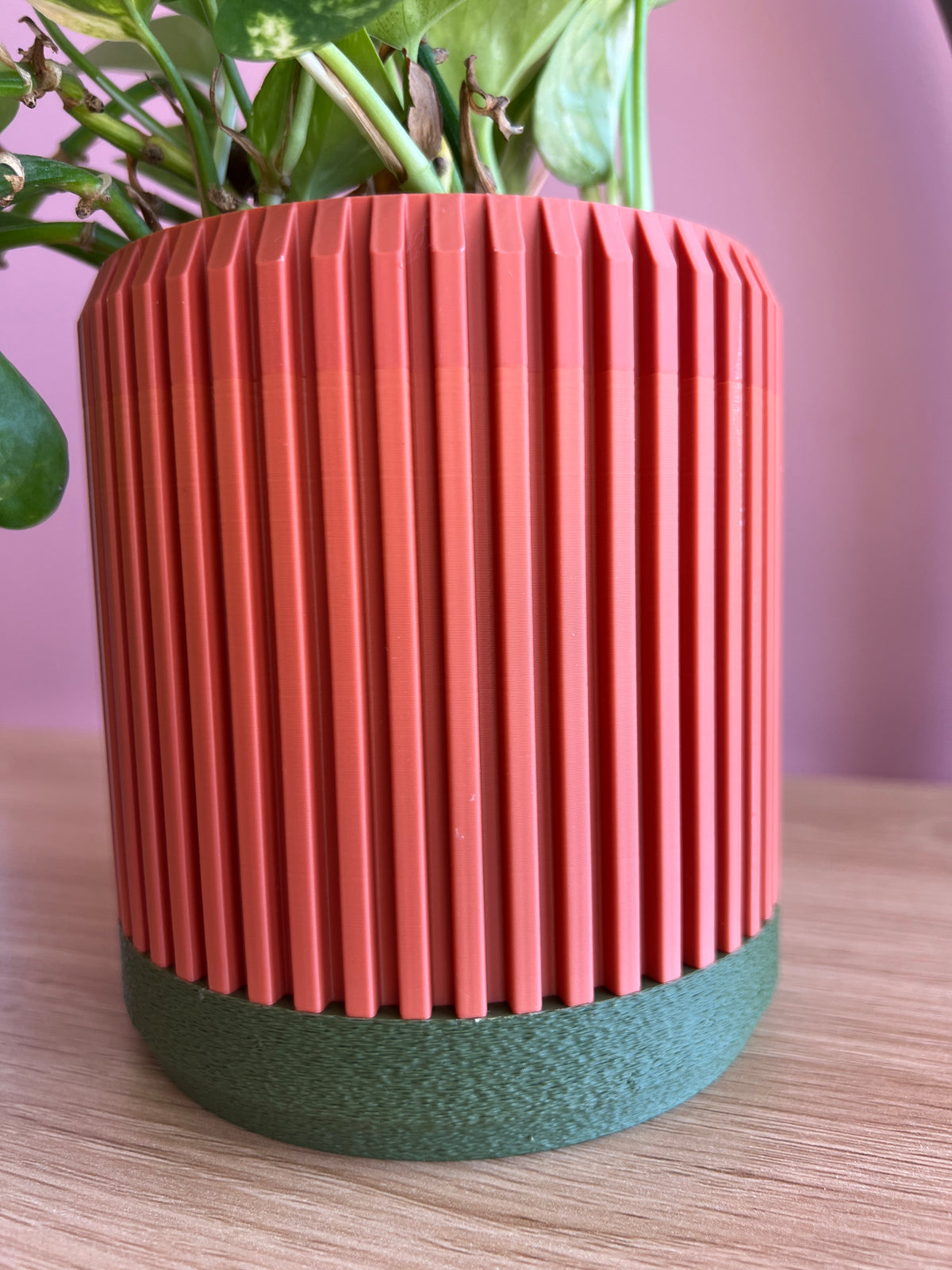 Terracotta and Olive Planter